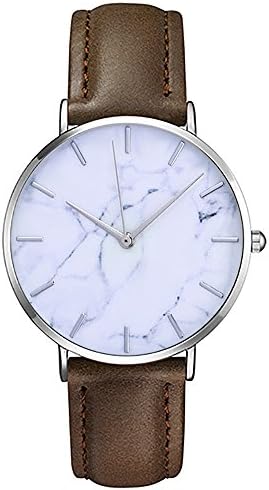 Men Women Watch Sale Clearance, Fashion Classic Analog Quartz Stainless Steel Case Leather Strap Watch Casual Ladies Dress Watches Wrist Watch Sport Watch Christmas Birthday Gifts