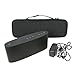 Khanka Hard Storage Carrying Travel Case Bag for VAVA Voom 21 Portable Bluetooth Wireless Speaker - Black