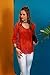 Angashion Women's Off Shoulder Lace Splice Loose Trim Casual Henley Blouse T-Shirt Tops
