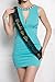 Embroidered Lace Bride to Be Bachelorette Sash - Black