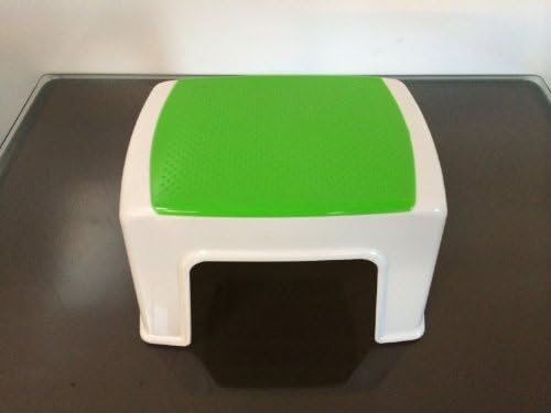 Durable Plastic Light Weight Kids Stacking Chairs Stool Step (Green)