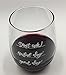 Stemless Red Wine Glass with Funny Sayings - 17 Ounce Good Day Awful Day Don't Ask! - Humorous Idea For Men, Women, Your Mom, Family and Friends On Any Special Occasion and Holidays
