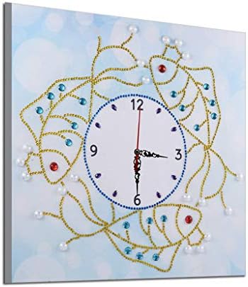 Special Shaped Diamond Painting,Toponly DIY 5D Partial Drill Cross-Stitch Mosaic Beads Art Work Home Décor DIY Wall Clock