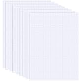 Zonon 9600 Pieces Foam Dots Adhesive Squares 8 Sheets 3D Mini | Foam Precut Square, Dual Double Sided Self Adhesive Dot for Shaker Cards Scrapbook, DIY Craft Office Supplies, 0.07 in Thick