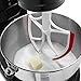 AIZARA Flex Edge Beater for KitchenAid Bowl-Lift Stand Mixer 6 Quart Flat Beater with Silicone Edges for 6 QT Kitchen Aid Stand Mixer,Bowl Scraper Blade Paddle