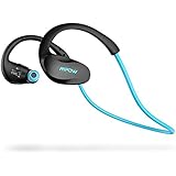 Mpow [Gen-2 Version] Cheetah Bluetooth Headphones V4.1 Nano-coating Sweatproof Sport Headphones for Running Gym Exercise Hands-free Calling-Blue