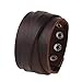 Cherryzz Genuine Leather Cuff Bracelet Punk Braided Bracelets Rock Leather Wristbands Adjustable Belt Wrap Bracelet Handmade Jewelry for Men, Boy, Kids, Biker, Women