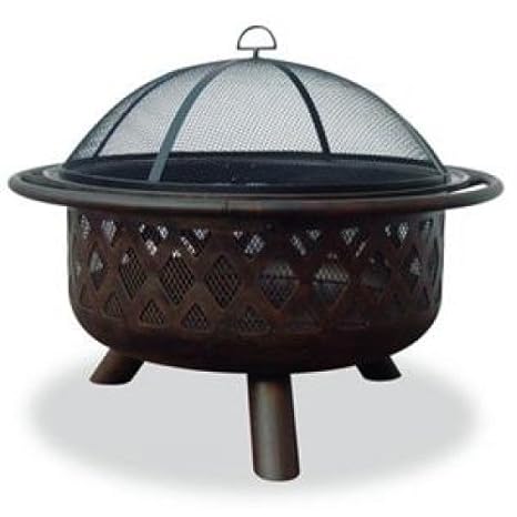 Amazon Com Blue Rhino 32 Outdoor Firepit Criss Crossweave
