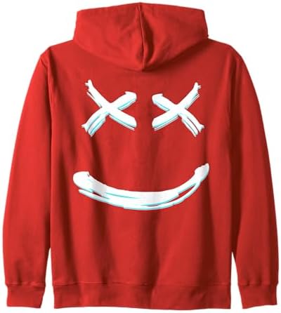 Amazon.com: X Eyed Smile Face | X Eyes Zip Hoodie : Clothing