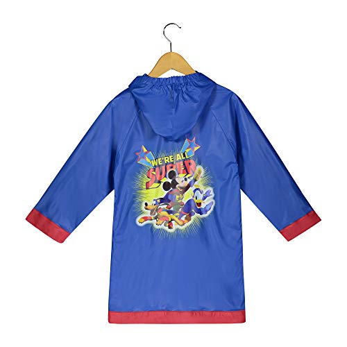 Disney Mickey Mouse ClubHouse Boys Blue Rain Slicker -Size Medium 4/5