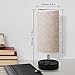 ZEEFO Dual 2.1A USB Charging Port Bedside Table Lamp with Press Switch, Black Base Modern Minimalist Design Desk Lamp Very Convenient Nightstand Lamp to Decor Your Bedroom, Guest Room (Set of 2)