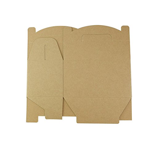 FOONEA 24 Pack Brown Color Treat Gift Boxes Birthday Party Favors Shower Favor Box, 6.4 x 3.54 x 3.54 inch