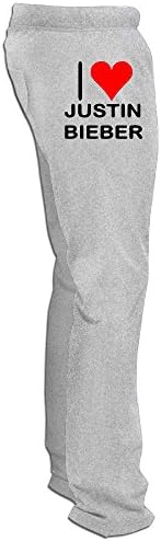 Luckva Mens I Love Justin Bieber (1) Outdoor Sports Running Pants