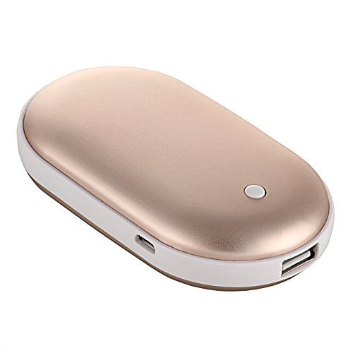 Baisidai Gold Color 5000Mah Portable USB Charger Pocket Electric Hand Warmer Rechargeable Heater (Gold) - Thumbnail 2