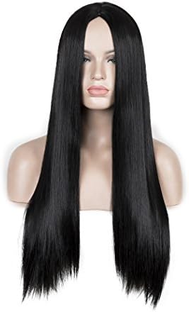Black Women's Celebrity Hair Long Straight Black wigs
