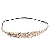 TR.OD Women Crystal Beads Lace Hairband Hair Accessories