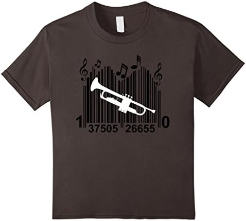Kids Trumpet Player Shirt Gift, Marching Band Funny Trumpet Shirt 10 Asphalt