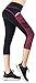 Picotee Women's Yoga Capri Pants Workout Running Pants Leggings High Waist With Pocket