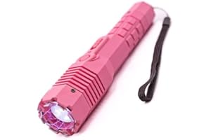 AVENGER DEFENSE 2-in-1 Stun Gun Flashlight-Rechargeable Stun Gun for self Defense Men Women-Palm Sized-Shockwave Mini Tactical Stungun-280-Lumen-Super Strength Power-Multiple Light Modes-Holster & Charging Cable