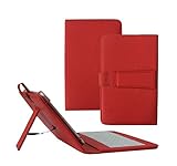 Tsmine Acer Iconia W4-820 Tablet Keyboard Case - Quality Micro USB Keyboard W/ Premium PU Leather Case Stand Cover for Acer Iconia W4-820 8.0 Tablet, Red