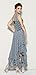 R.Vivimos Womens Sleeveless Backless Asymmetrical Layered Lace Long Dress with Slip Two Pieces (XL, Grey)