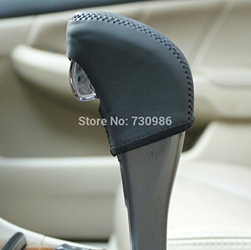 Amazon Com Ji Hand Sewing Black Genuine Leather Gear Shift Knob Cover For 2005 2006 2007 Honda Accord 7 Automatic Automotive