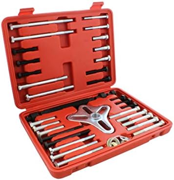 Harmonic Balancer Puller Tool 46pc Flywheel Crankshaft Pulley Steering Wheel