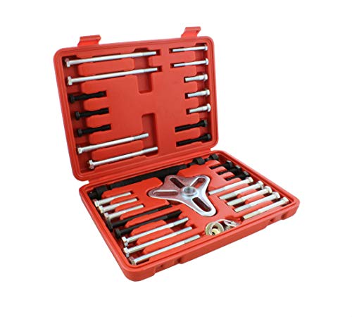 Harmonic Balancer Puller Tool 46pc Flywheel Crankshaft Pulley Steering Wheel