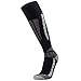 Ski Socks - Best Lightweight Warm Skiing Socks (Black/Grey, L/XL)