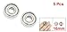5 Pcs Skateboard Deep Groove Radial Ball Bearings 625ZZ 16 x 5 x 5mm
