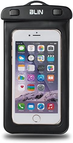 BLIN Universal Waterproof Case Bag for iPhone 6,6 plus,5s,Samsung S6,LG Sony Nokia Motorola.Also fits other Smartphones up to 6.0"diagonal(black)