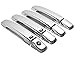MaxMate Fits 07-12 Nissan Sentra/Altima/05-12 Frontier/04-08 Maxima Chrome 4 Doors Handle Cover W/O Passenger Side Keyhole with Smart Key Hole