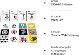 beiens Newborn Visual Stimulation Cards 160 Pages 0-36 Months Black White view 9