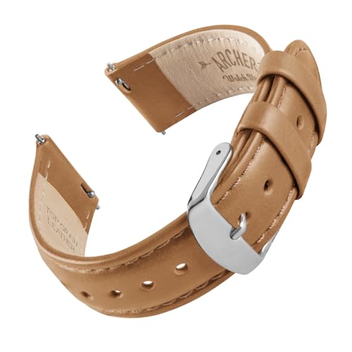 Archer Watch Straps - Top Grain Leather Quick Release Watch Bands
