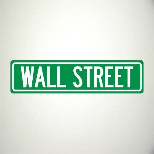 Wall Street Sign Handmade Products
