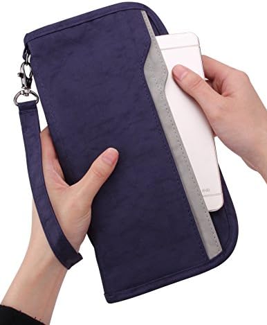 Zoppen RFID Travel Passport Wallet & Documents Organizer Zipper Case with Removable Wristlet Strap 4 Zoppen RFID Travel Passport Wallet & Documents Organizer Zipper Case with Removable Wristlet Strap