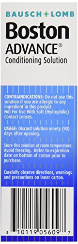 BOSTON ADVANCE CONDITIONING SOLUTION, CONDITIONS & WETS RIGID GAS PERMEABLE (RGP) LENS FOR COMFORTABLE WEAR, 3.5 FL OZ (PACK OF 2)