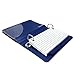 AJPSales 3x5 Index Card Binder And Color Clip Tabs Bundle - One Oxford Index Card Holder (Blue, Green Or Burgundy) - 50 Cards - Plus 24 Dual-Sided Clip Flags In Orange, Pink, Violet And Lime Green.
