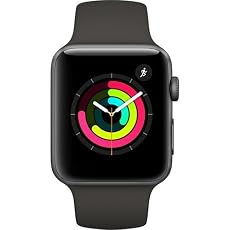 Apple Watch Series 3 42mm Smartwatch (Certified Refurbished) (Space Gray Aluminum Case, Gray Sport Band)