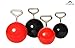 FITactic 3 Inches Rock Climbing Solid Training Cannonball Bomb Power Pull Up Ball Hold Grips for Straps for Finger, Forearm, Biceps, Back Muscles, Sports, Race (2 Balls, Black 3