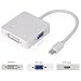 TOPOINT 3 in 1 Mini Displayport DP Thunderbolt to HDMI DVI VGA Adapter Converter Cable for MacBook Air, Old MacBook/MacBook Pro Before Mid 2015 primary