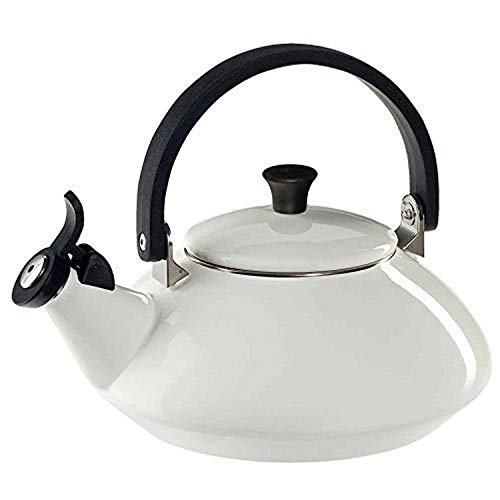 Le Creuset Enamel On Steel Zen Tea Kettle, 1.6 qt., White The Home