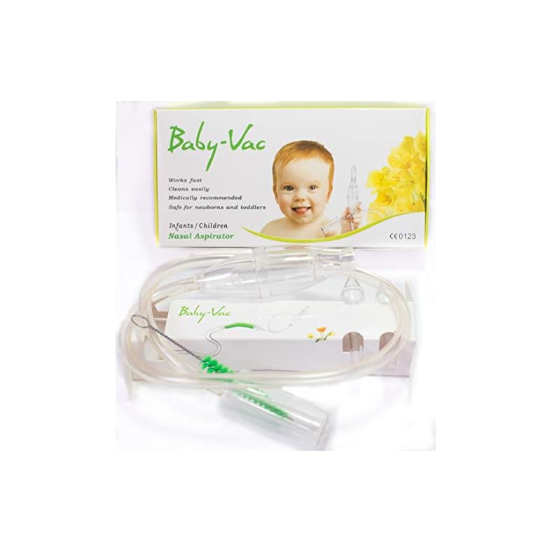 BABY-VAC Vacuum Operated Baby Nasal Aspirator Safe Hygienic Quick Best Results for Newborns and Toddlers