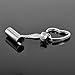 HooAMI Silver Angel Wing Cylinder Cremation Urn Keychain Keepsake Memorial Ashes Stainless Steel Heart Keyring