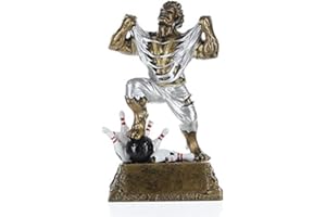 Decade Awards Monster Bowler Trophy - 6.5 Inch Tall | Beast Bowling Award - Engraved Plate on Request