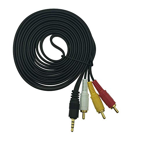 DONG 3.5mm to 3 RCA Audio Video Cable,3.5mm to 3RCA 1/8
