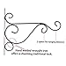 Sumnacon Metal Plant Hanging Bracket Hook - 10 Sturdy Wall Plant Hangers Indoor Outdoor Bracket for Hanging Bird Feeders,Lanterns,Planters,Wind Chimes,Ornaments with Screws (2)