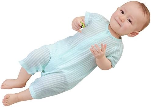 YOUQI Baby Girl Clothes Boy Rompers Summer Short Sleeve Toddler Infant Jumpsuit Clothing (18-24 Months, Green)