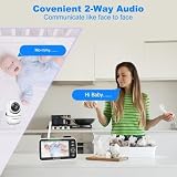 HelloBaby HB6550 Baby Monitor with Camera Night Vision 5in Screen 30H Battery view 6