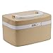 EVERTOP Combination Lock Medicine Box Storage with Separate Compartments, Pill Box 7 Day, Prescription Bottle Storage Box
